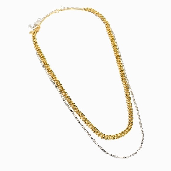 Madewell Mixed Metal Chain Necklace Set - Picture 2 of 13